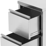 Dulap de catering independent, 2 sertare, OȚEL, 50 x 60 x 87 cm 3