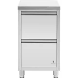 Dulap de catering independent, 2 sertare, OȚEL, 50 x 60 x 87 cm 5