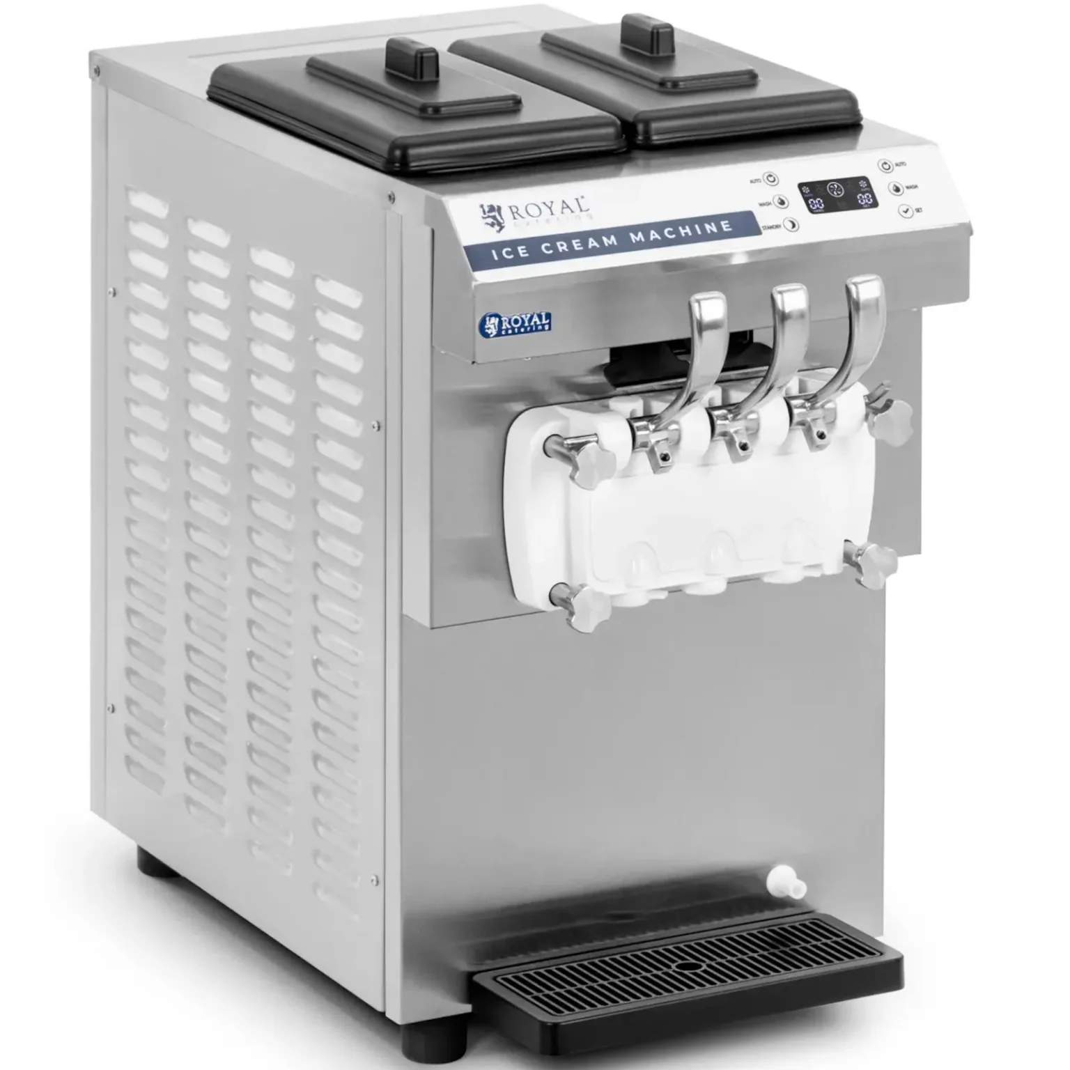 Mașină de înghețată soft de 1350 W, 16 l/h - 3 arome Mașină de înghețată soft de 1350 W, 16 l/h - 3 arome