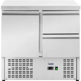 Masă frigorifică cu blat de lucru, 1 compartiment, 2 sertare, 2–10 °C, 230 L, 235 W 2