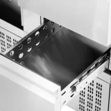 Masă frigorifică cu blat de lucru, 1 compartiment, 2 sertare, 2–10 °C, 230 L, 235 W 3