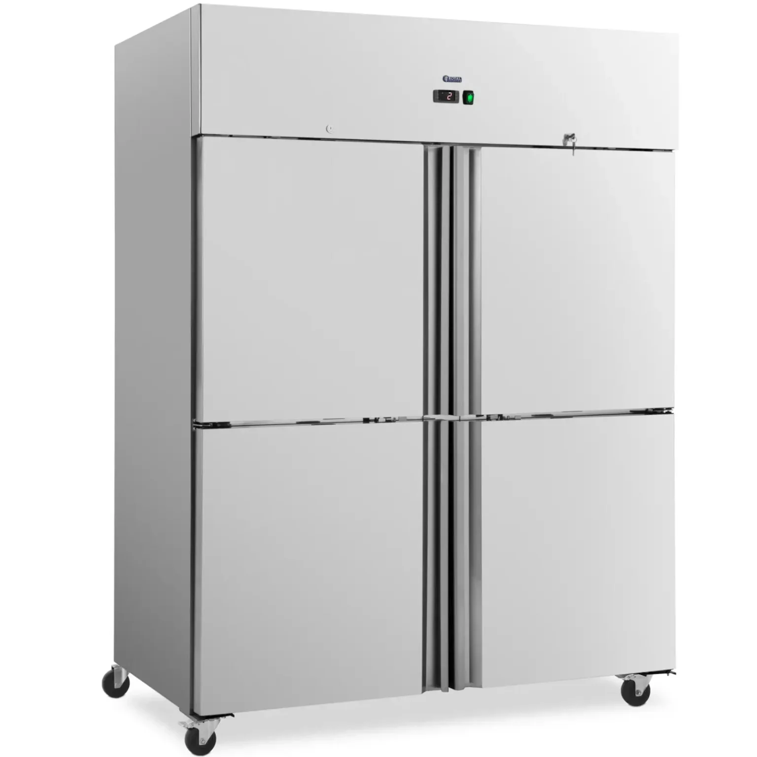 Dulap frigorific cu 4 uși pe roți, 2-8 °C, 1001 L, 86x148x199 cm Dulap frigorific cu 4 uși pe roți, 2-8 °C, 1001 L, 86x148x199 cm