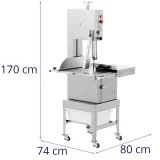 Fierăstrău electric pentru oase de carne 78 x 74 cm 1500 W 7