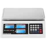 LCD RS232 kiskereskedelmi mérleg 15000 g / 0,2 g 6
