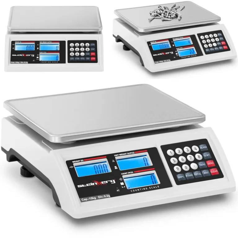 LCD RS232 kiskereskedelmi mérleg 15000 g / 0,2 g