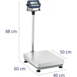 Ipari platformmérleg 40 x 50 cm 120 kg / 0,005 kg 6