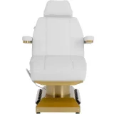 Scaun de înfrumusețare SPA încălzit MARSALA, 4 motoare, 200 kg - Alb și auriu 6