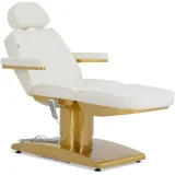 VARESE fűtött SPA szépségszék, 3 motor, 200 kg - fehér és arany 2