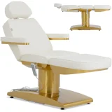VARESE fűtött SPA szépségszék, 3 motor, 200 kg - fehér és arany