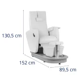 Scaun electric de pedichiură HAVANA cu chiuvetă pentru picioare - alb 8