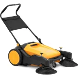 Kézi raktári seprű homokhoz és levelekhez, 2 kefével, 92 cm, 40 l 2