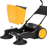 Kézi raktári seprű homokhoz és levelekhez, 2 kefével, 92 cm, 40 l 6