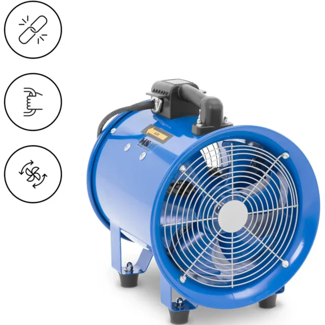 Ipari építőipari ventilátor, 2700 m³/h, 280 mm átmérő