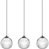 Modern, 3 lámpás E27 mennyezeti lámpa – üveggömbök 2