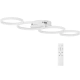 Modern LED mennyezeti lámpa távirányítóval – 4 fehér kör 2