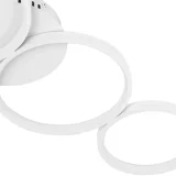 Modern LED mennyezeti lámpa távirányítóval – 4 fehér kör 3