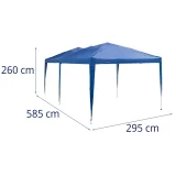 Vízálló kerti pavilon sátor 3 x 6 m 8