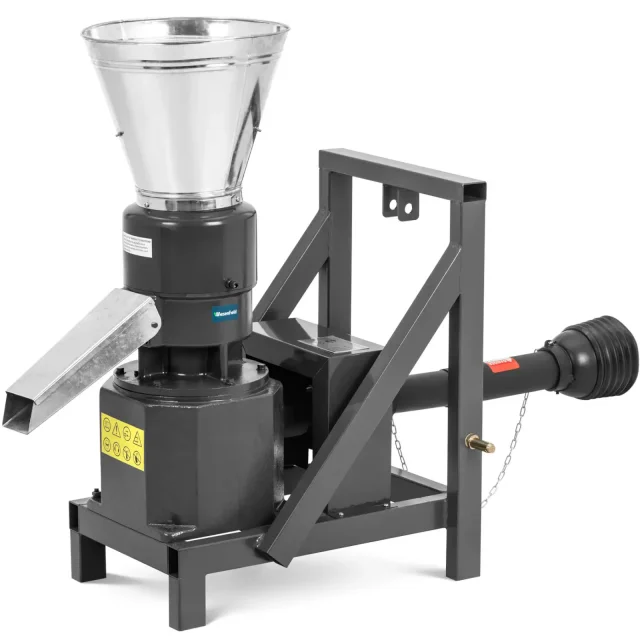 Pelletprés fűrészporból készült takarmánypellet előállításához, 230 mm átmérőjű, 400 kg/h, 28 LE