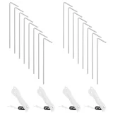 Plasă pentru coteț de găini, incintă pentru păsări, 1,25 x 15 m 6