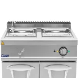 Električni bain-marie s ormarićem i slavinom, 2x GN 1/2, 2x GN 1/3, 6000 W 3