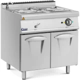 Električni bain-marie s ormarićem i slavinom, 2x GN 1/2, 2x GN 1/3, 6000 W