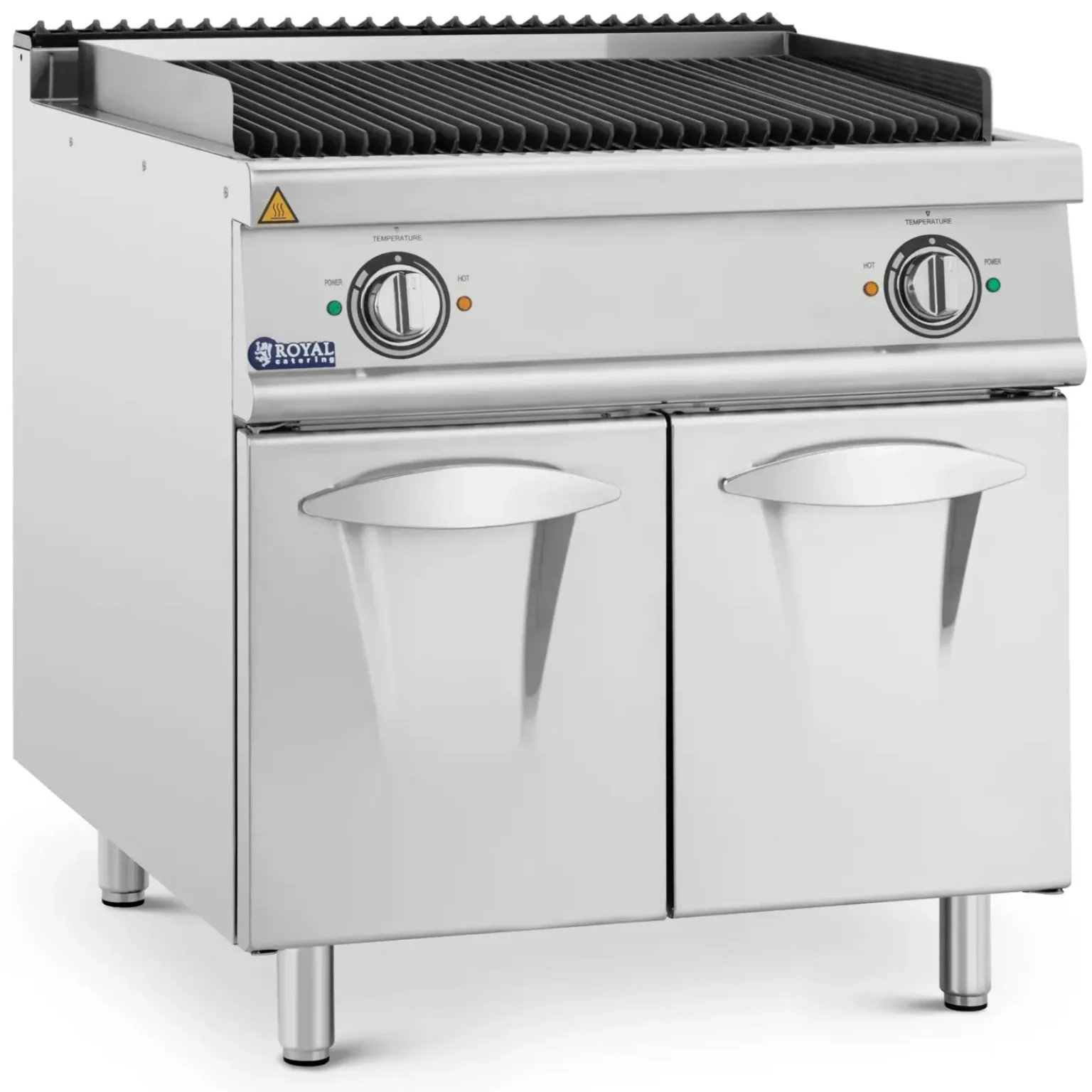 Elektromos láva grill kövekkel, 50–300 °C, 8,1 kW, 400 V