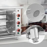 Gázos forgóspit akár 15 csirkéhez, 3 nyárssal, propán-bután, 15 kW 6