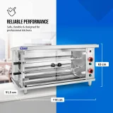 Gázos forgóspit akár 10 csirkéhez, 2 nyárssal, propán-bután, 10 kW 8