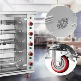 Gázos forgóspit akár 25 csirkéhez, 5 nyárssal, propán-bután, 25 kW 6