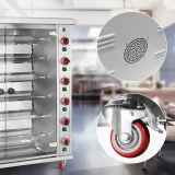 Gázos forgóspit akár 30 csirkéhez, 6 nyárssal, propán-bután, 30 kW 6