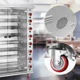 Gázos forgóspit akár 40 csirkéhez, 8 nyárssal, propán-bután, 40 kW 5