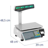 Komercijalna trgovačka vaga s LCD pisačem etiketa, 30 kg / 15 g 7