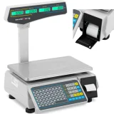Komercijalna trgovačka vaga s LCD pisačem etiketa, 30 kg / 15 g