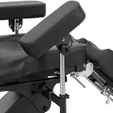 Scaun de tatuaj reglabil cu pedală, până la 300 kg - negru 4