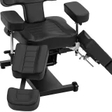 Scaun de tatuaj reglabil cu pedală, până la 300 kg - negru 6