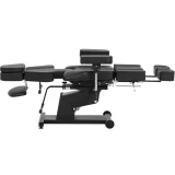Scaun de tatuaj reglabil cu pedală, până la 300 kg - negru 7