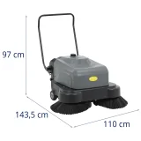 Măturătoare fără fir, 2 perii, 46 cm, 4000 m²/h 7