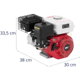 4 ütemű, egyhengeres benzinmotor visszahúzó indítóval, 3,6 l, 9 LE 6
