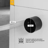 200 mm átmérőjű, 400 V-os, 1100 W-os asztali körfűrész faanyaghoz 6