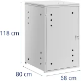 Capac pentru coș de gunoi ventilat de 240 litri 6