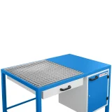Műhelycsiszoló asztal poros fiókkal és szekrénnyel PRO-LINE 1180x780x850mm 1180x780x850mm 3