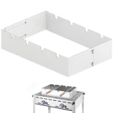 Téglalap alakú Churrasco barbecue nyárs 530x350x117 mm