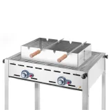 Téglalap alakú Churrasco barbecue nyárs 530x350x117 mm 6