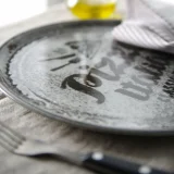 Receptgyűjtemény Fekete porcelán pizzatál, 33 cm átmérőjű - 6 darabos szett 2