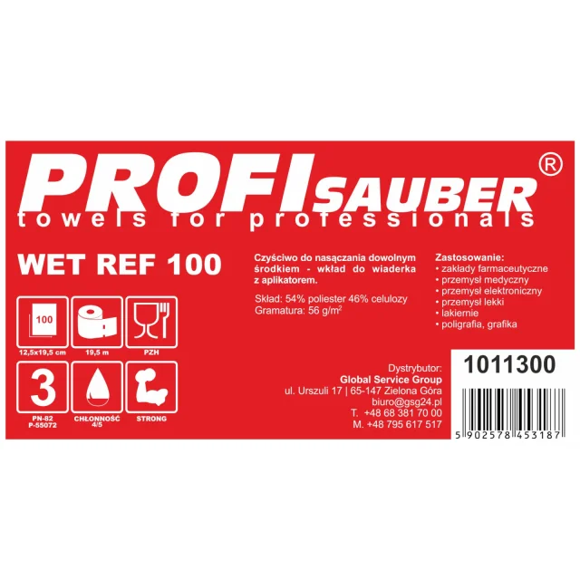 POWER ProfiSauber WET REF 100 törlőkendő-utántöltő - UTÁNTÖLTŐ