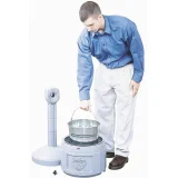 Kültéri utcai hamutartó stabil talppal, 15 l űrtartalommal, 42 cm átmérőjű, 98 cm magas, szürke 2