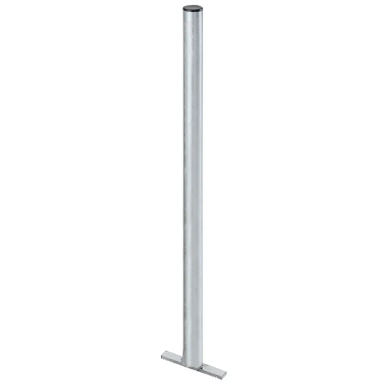 Horganyzott acél oszlop utcai szemeteshez 60x1200 mm