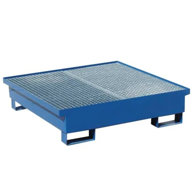 Fém csöpögőtálca 4 db 200 l-es hordóhoz, 120x120 cm