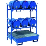 Fém csöpögőtálca 4 db 200 l-es hordóhoz, 120x120 cm 3
