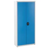 Hegesztett műhelyszekrény csavaros tartályokkal, méretek: 75x30x165 cm, 72 db-os készlet. 2